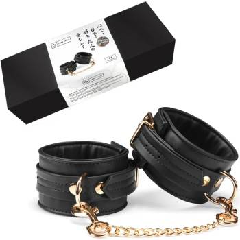 Image 1 of Маншети за глезени от изкуствена кожа - Organosilicon Ankle Cuffs Black (LIEBESE027)