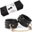 Маншети за глезени от изкуствена кожа - Organosilicon Ankle Cuffs Black (LIEBESE027)