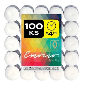 Emocio Свещи за чаено осветление Emocio 100 бр. , време на горене 4 часа