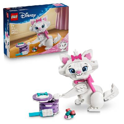 ǀ Disney Aristocats: Enchanting Marie - toy cat figure with accessories - including textile bow - DIY decoration for the bedroom - gift for girls aged 7 and up and fans - 43286