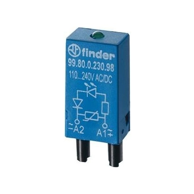 FINDER Modul 99.80.0.230.98, LED+V, 110-240V AC/DC 9980023098