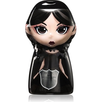 Wednesday Gothic Macabre šampón, kondicionér a sprchový gél 3 v 1 pre deti 400 ml