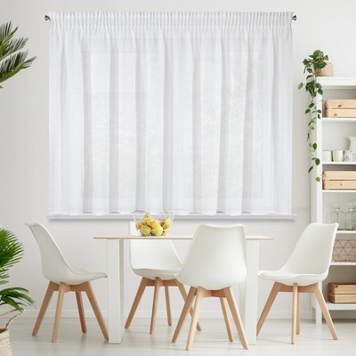 Takoy Krátká záclona VIOLA z etamínu s jemným leskem 400 x 145 cm-HF-367886 | 400 x 145 cm