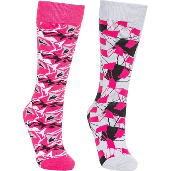 Trespass Чорапи Trespass Kids' Rockies Ski Socks - Platinum/Pink