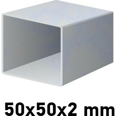 Pozinkovaný jeklový profil 50x50x2 mm 6 m (JOKL-50x50x2-ZN-6)