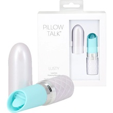 Pillow Talk Lusty rechargeable tongue stick vibrator turquoise