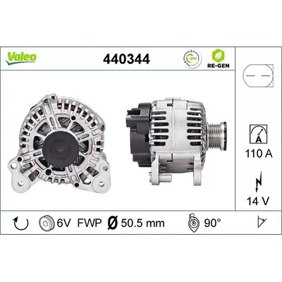 VALEO Alternátor VA 440344