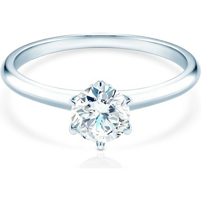 Savicki Zásnubný prsteň The Journey biele zlato laboratórny diamant TJ R3 1 LAB B