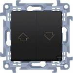 Kontakt-Simon 10 Roller shutter control switch matt black 10A 74.1471 Електрически кани
