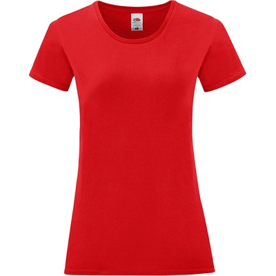 FRUIT OF THE LOOM FN63 Ladies Iconic Tee červená