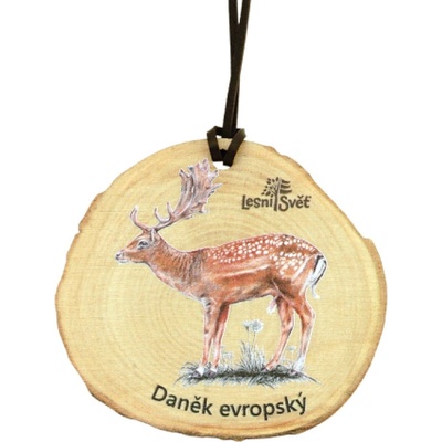 Lesní svět Dřevěná medaile letokruh daněk – Zboží Dáma
