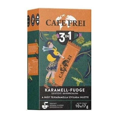 CAFE FREI Škótsky Karamel-Fudge 3 v 1 10 x 17 g