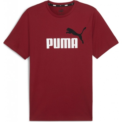 Puma ESS+ 2 COL LOGO TEE 58675912 Vínová