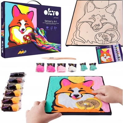OKTO SENSORY ART Výtvarná sada malování na plátno 30x30cm Liška – Sleviste.cz
