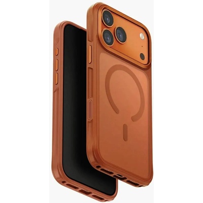Uniq Калъф за зареждане Uniq Veren за iPhone 17 Pro Magclick - оранжев (8886463697146)