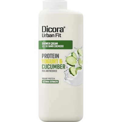 Dicora Urban Fit Protein Yogurt and Cucumber Shower Gel sprchový gel jogurt a okurka 400 ml