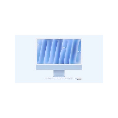 Apple iMac 24" Retina 4.5K Display с Apple M4 с 10-Core CPU, 10-Core GPU, 24GB RAM, 512GB SSD - Blue, Intl. Engl. клавиатура (Дисплей: Nano-texture glass) (md2t4ze/a_imac24-disp-nano-179)