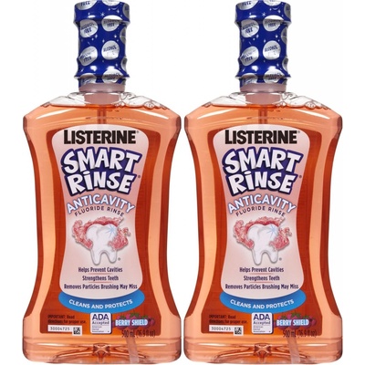 Listerine Smart Rinse Berry - malinová dětská 500 ml