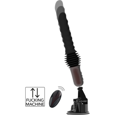 Hidden Desire Extreme Anal Power Thrusting Vibrator Black