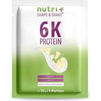 nutri + Пробен размер на веган протеин на прах 6K - White Chocolate