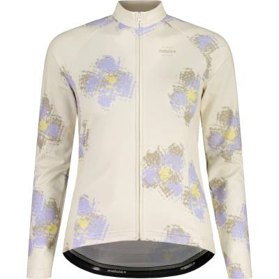 Maloja Дамска фланелка с дълъг ръкав за колоездене Maloja Women's SundaM. 1/1 Cycling jersey - Shaded White Joy - размер XS (156-3052-0411)