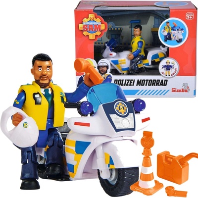 Simba motocykel Požiarnik Sam s figúrkou Malcolma