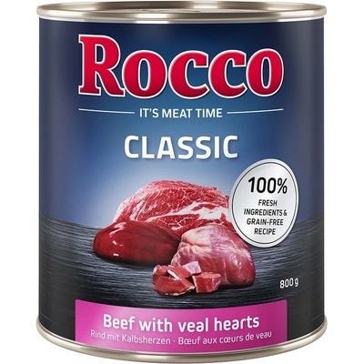 Rocco Classic Mix Beef with veal hearts 800 g