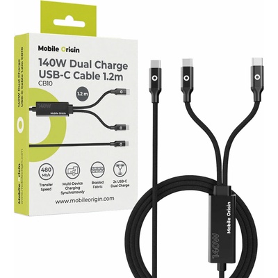 Mobile MO-140WDCH-CB10 Origin 140 W Dual Charge USB-C 1,2m