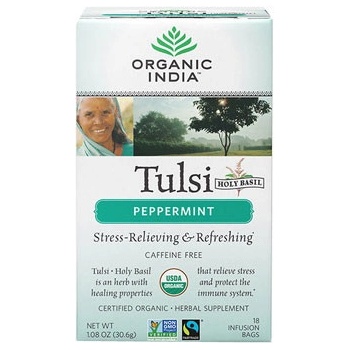 Organic India Tulsi s mátou čaje 18 x 1.7 g