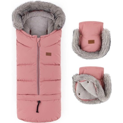 Petite&Mars Set zimní Arctic 4v1 Furry Rich Brown