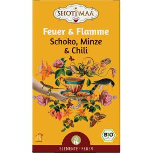 Shoti Maa Био чай Feuer & Flamme - шоколад, мента и чили - 16 пакетчета чай