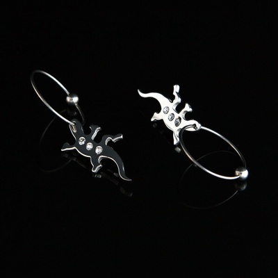 Šperk Holíč oceľové náušnice Jašterica ON221