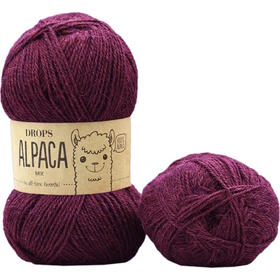 Drops Alpaca MIX 9045 vínová