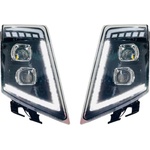  Комплект LED Фарове с DRL дневна светлина къси-дълги, мигач за камион Volvo FH13 FH16 FM460 FH500 - 24V