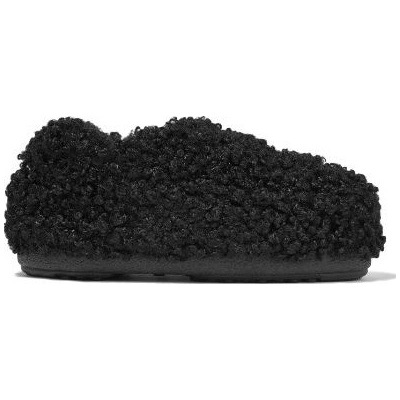 Moon boot Sandal Band Faux Curly black