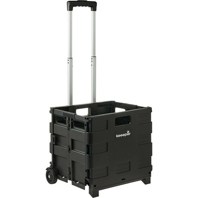 Keeeper Skladací nákupný vozík Olli 45 l Black, 45 l