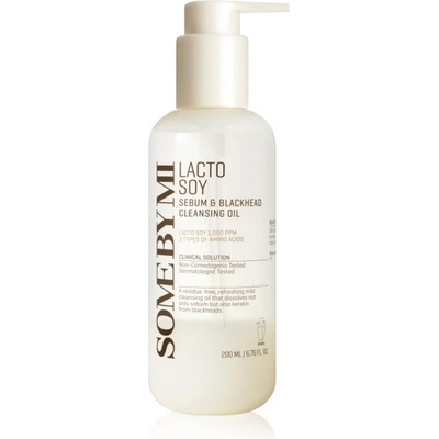 Some By Mi Lacto Soy Sebum & Blackhead Cleansing Oil нежно почистващо олио за чувствителна кожа на лицето 200ml