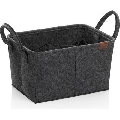 Kela Koš Fay 35 x 25 cm filc tmavě šedá