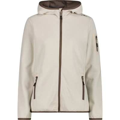 CMP Дамско поларено яке CMP Women's Jacket Fix Hood with Sleeve Pocket Fleece jacket - Cream / Off White - размер 40 (EU) (105-7194-0314)