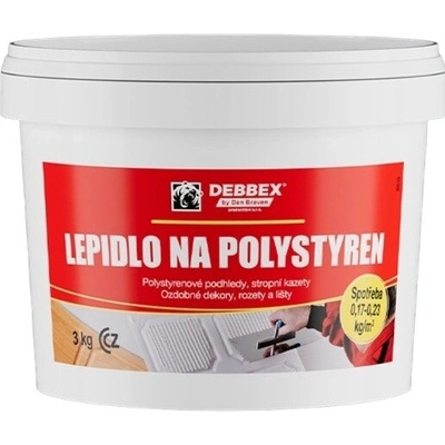 Debbex lepidlo na polystyren bílé 1 kg