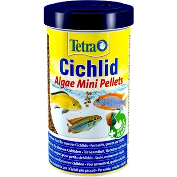 TETRA Cichlid Algae Mini Pellets - пълноценна храна за всички видове дребни цихлиди - растителна основа