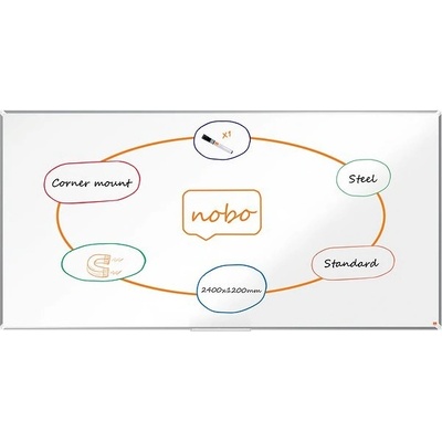 NOBO Premium Plus 240 x 120 cm, bílá