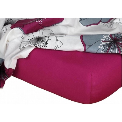 Dadka Jersey prostěradlo ostružinové 220x220x20