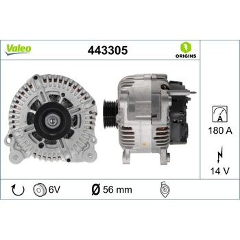 Generátor VALEO 443305