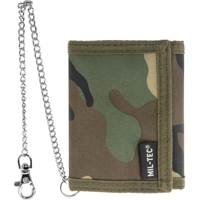MIL-TEC® Peněženka s bezpečnostním řetízkem WOODLAND