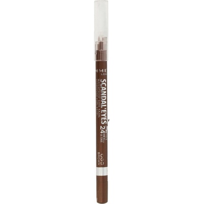 Rimmel London Scandal Eyes Kajal vodeodolná ceruzka na oči 003 Brown 1,3 g