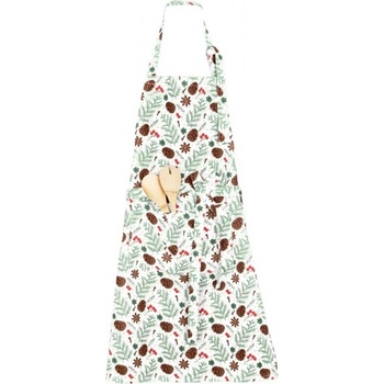 Forbyt Kuchyňská vánoční zástěra Šišky BY101 70x90 cm