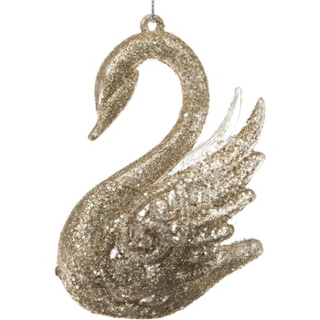 Dakls Пластмасова Коледна украса 10 cm Swan - Dakls (PT251)