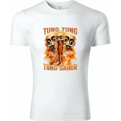 Stymio tričko Italian Brainrot Tung Tung Tung Sahur biela