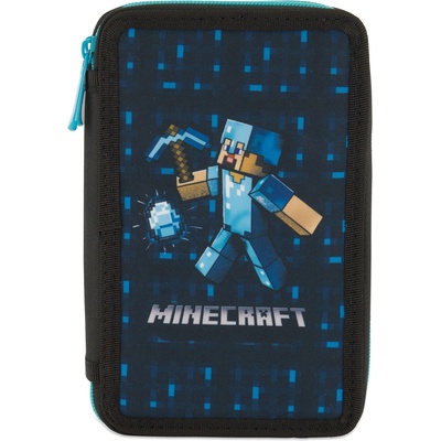 Minecraft Ученически несесер Minecraft Diamond със съдържание, с 2 отделения (237934837)